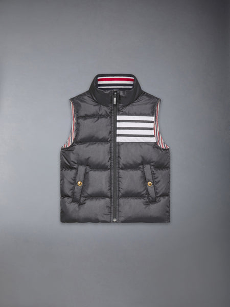 CHILDREN'S RIPSTOP 4-BAR PADDED VEST DARK GREY
