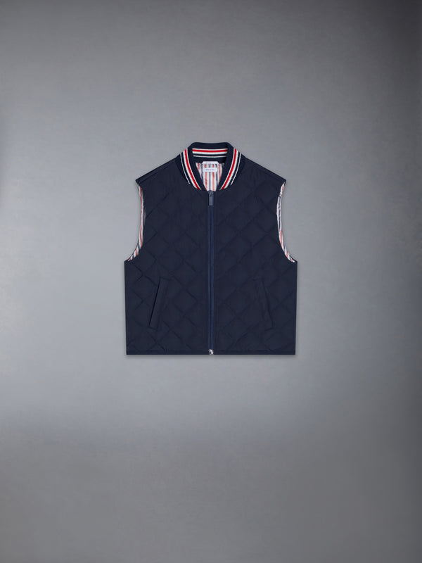 POLY TWILL QUILTED DOWN VEST - featured image