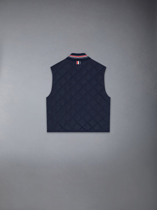 POLY TWILL QUILTED DOWN VEST - image 2
