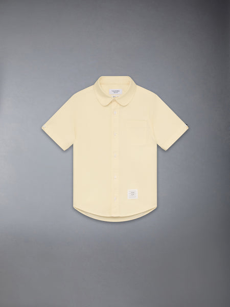 키즈 옥스포드 숏 슬리브 셔츠 옐로