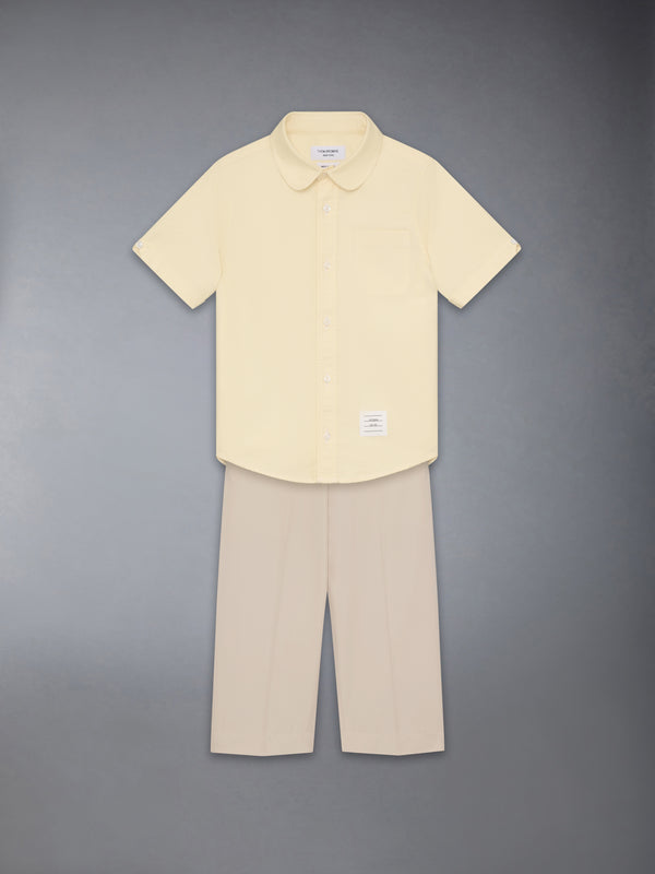 키즈 옥스포드 숏 슬리브 셔츠 - image 2