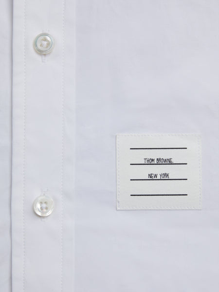 KID'S POPLIN BOW SHIRT WHITE