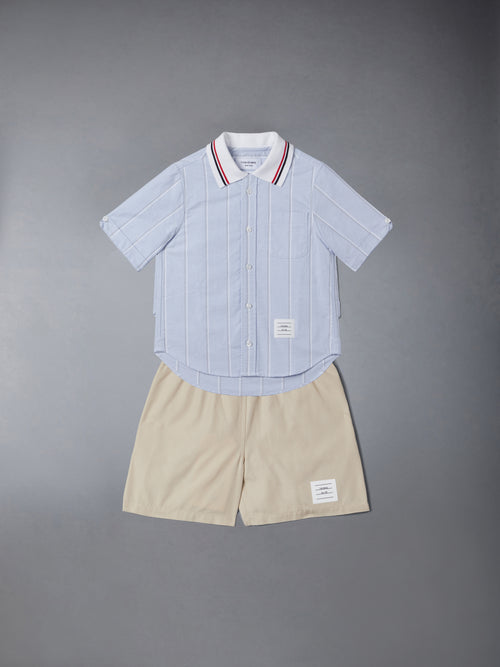 STRIPED OXFORD POLO SHIRT