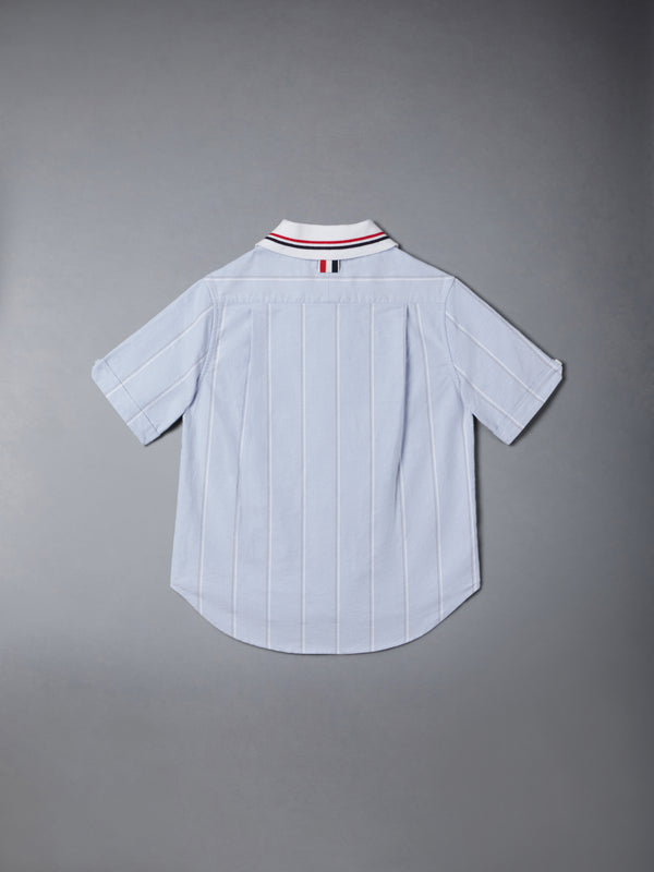 STRIPED OXFORD POLO SHIRT - image 3