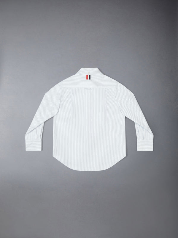 CHILDREN'S UNIVERSITY STRIPE OXFORD CLASSIC ROUND COLLAR SHIRT - image 2