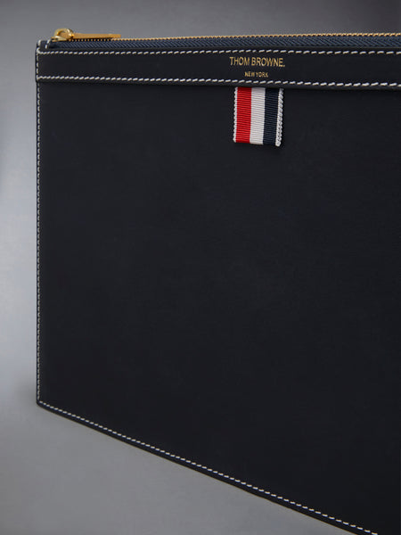 Vacchetta Leather Small Document Holder NAVY
