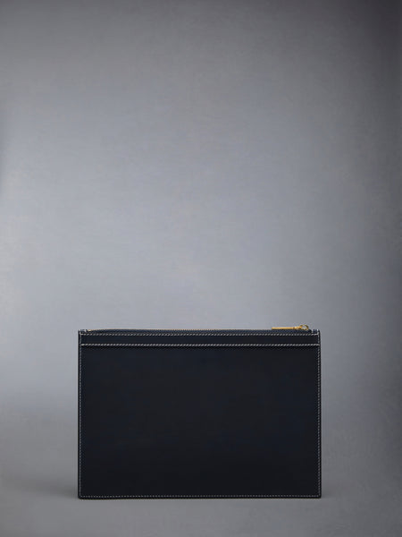 Vacchetta Leather Small Document Holder NAVY