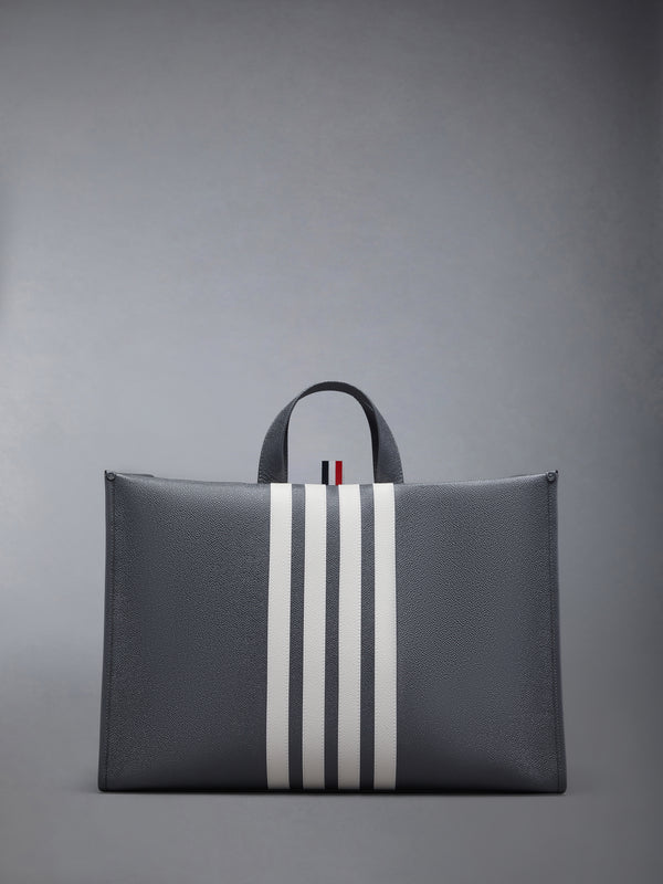 PEBBLE GRAIN 4-BAR SQUARED TOTE - featured image