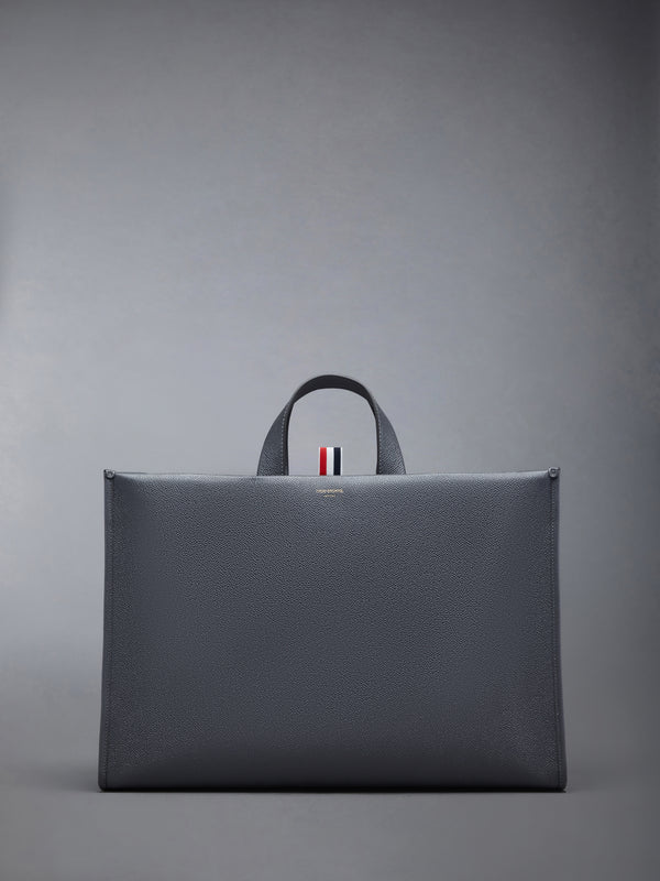 PEBBLE GRAIN 4-BAR SQUARED TOTE - image 3