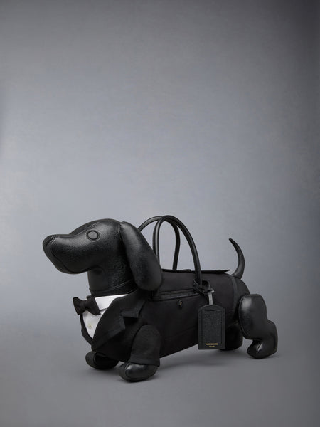 TUXEDO HECTOR BAG IN PEBBLE GRAIN LEATHER BLACK