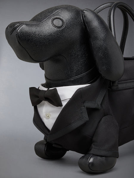 TUXEDO HECTOR BAG IN PEBBLE GRAIN LEATHER BLACK