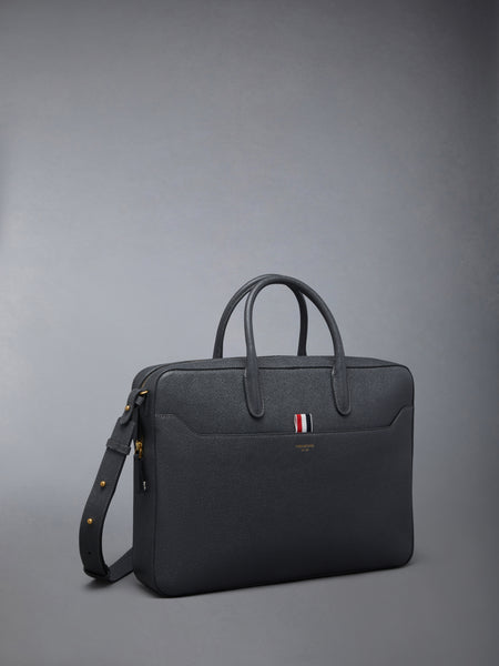 PEBBLE GRAIN BUSINESS BAG DARK GREY