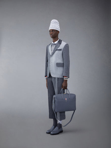 PEBBLE GRAIN BUSINESS BAG DARK GREY