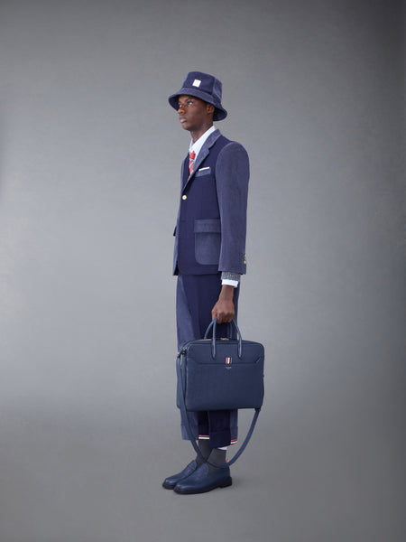 PEBBLE GRAIN BUSINESS BAG NAVY