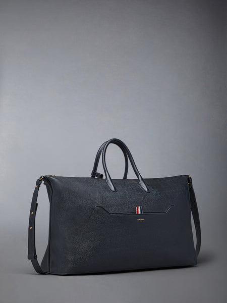 PEBBLE GRAIN DUFFLE BLACK