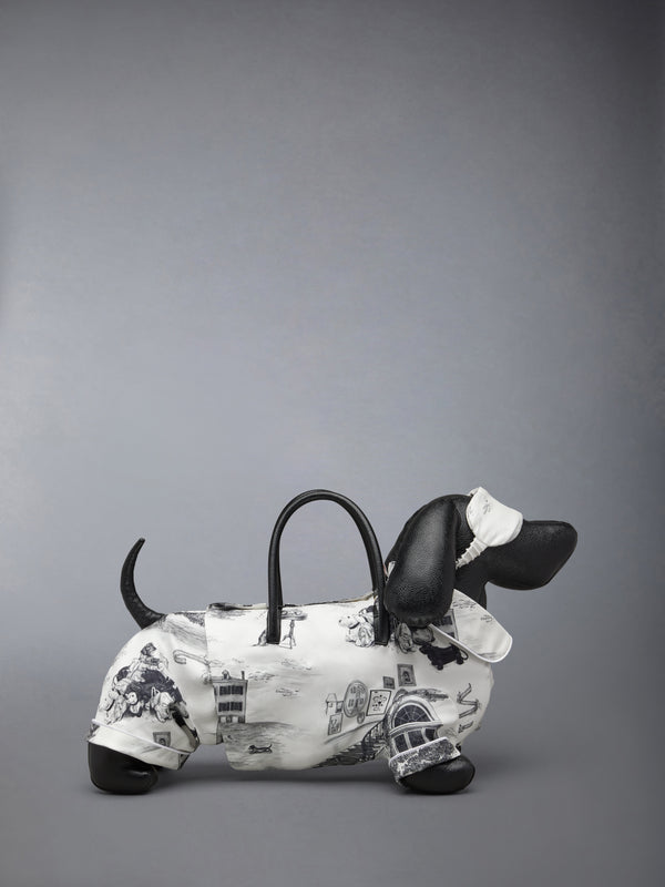 실크 트윌 앤 페블 그레인 파자마 헥터 백 - image 3