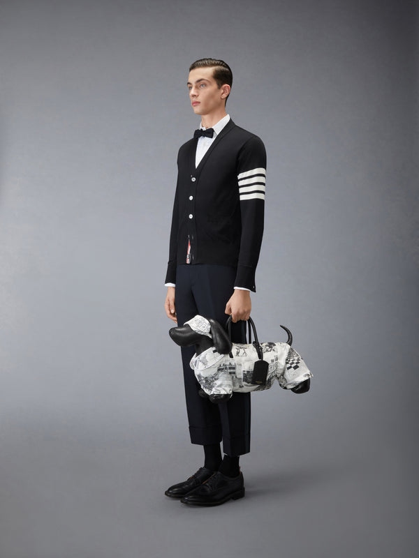 실크 트윌 앤 페블 그레인 파자마 헥터 백 - image 4