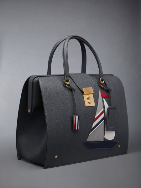 Pebble Grain Sailboat Mr. Thom Bag DARK GREY