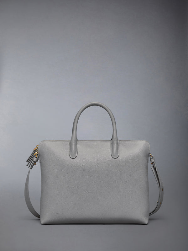 PEBBLE GRAIN SLIM BRIEFCASE