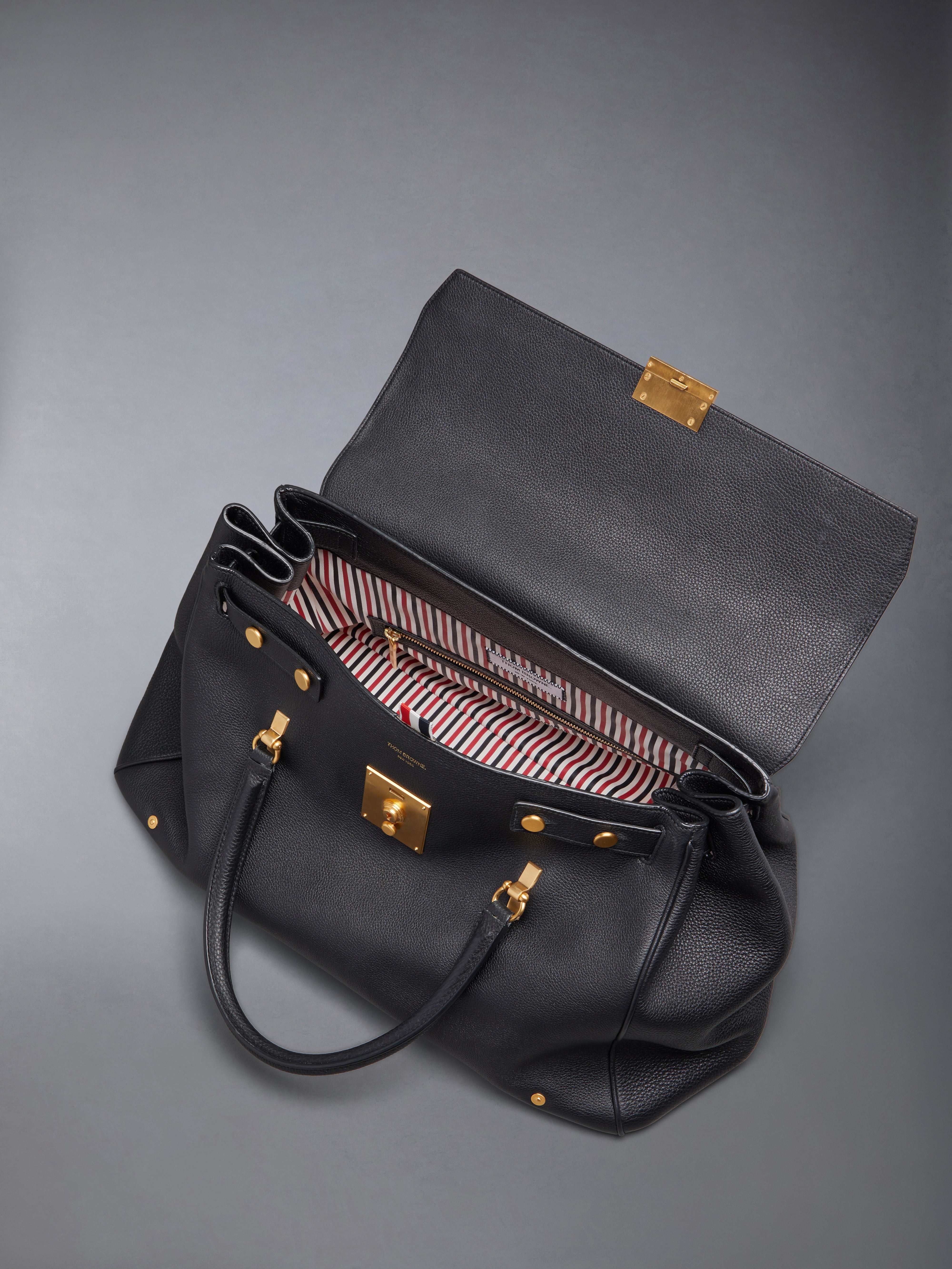 Soft Pebble Grain Mr. Thom Luggage Bag | Thom Browne