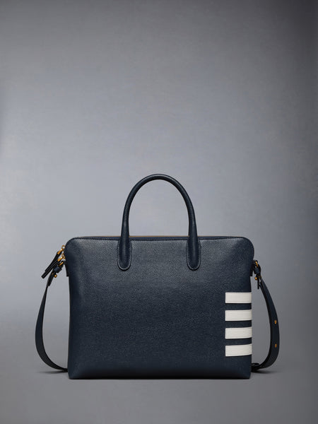 PEBBLE GRAIN 4-BAR SLIM BRIEFCASE