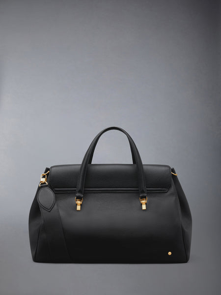 BOLTON WEEKENDER BAG IN SOFT PEBBLE GRAIN LEATHER BLACK