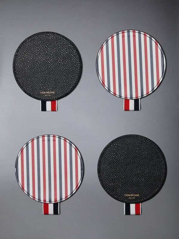 톰브라운 페블 그레인 레더 코스터 MAL036S-00198-001