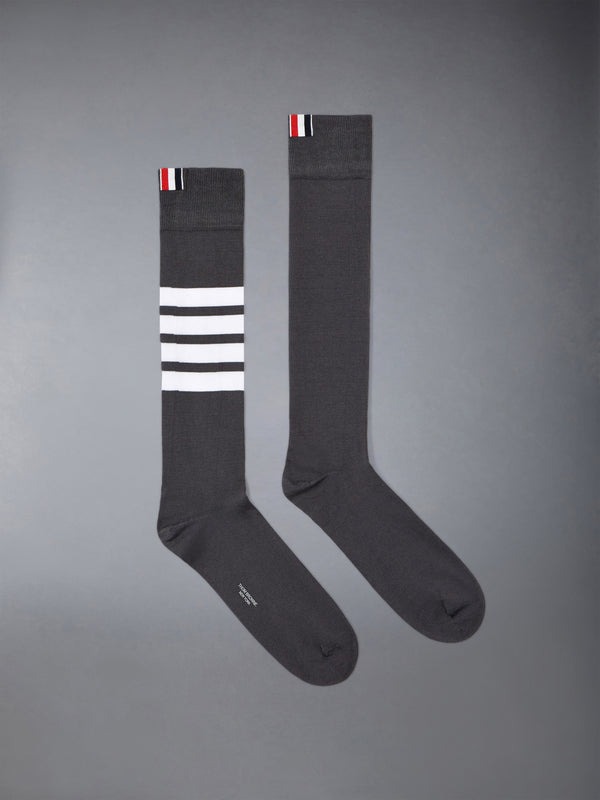 COTTON 4-BAR OVER THE CALF SOCKS - featured image