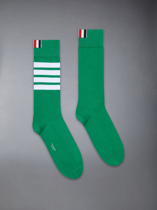 COTTON 4-BAR MID CALF SOCK - featured image