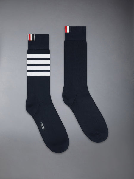 COTTON 4-BAR MID CALF SOCKS