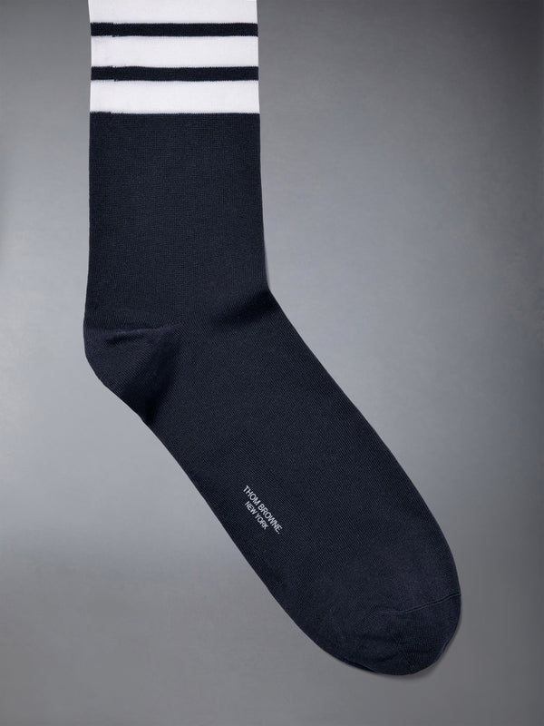Lightweight Cotton 4-bar Mid Calf Socks - image 2