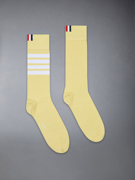 COTTON 4-BAR MID CALF SOCKS