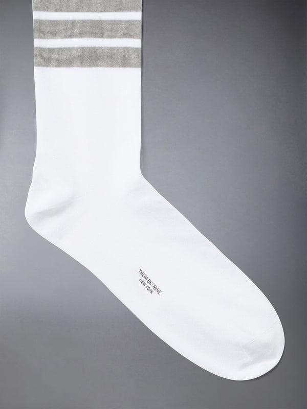 Lightweight Cotton 4-bar Mid Calf Socks - image 2