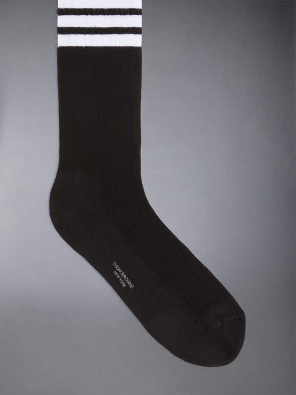 LIGHTWEIGHT COTTON 4-BAR ATHLETIC MID CALF SOCKS - image 2