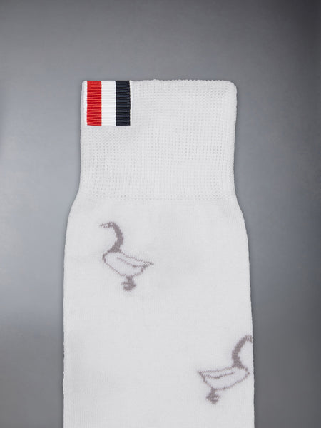 FUNMIX GEESE JACQUARD MID CALF SOCKS
