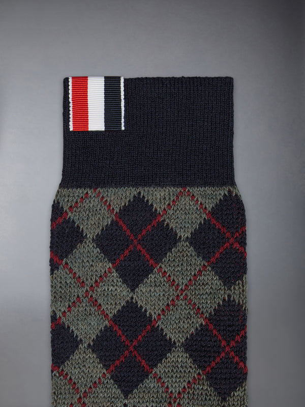 ARGYLE JACQUARD WOOL MID-CALF SOCKS - image 2