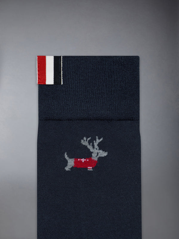 MERINO WOOL REINDEER MID CALF SOCKS - image 2