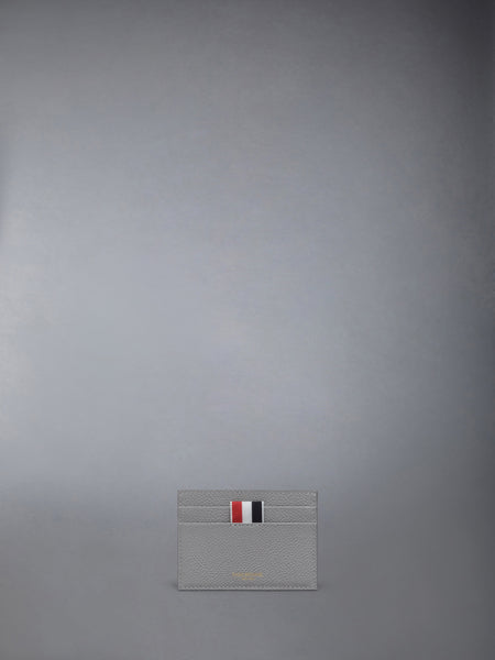 PEBBLE GRAIN SINGLE CARD HOLDER LT GREY