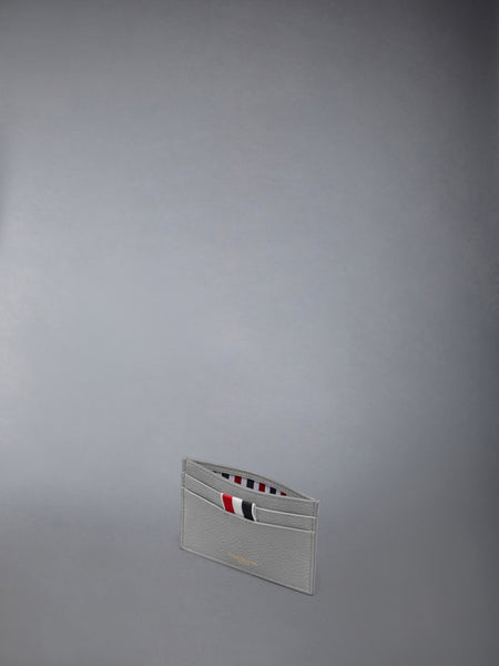 PEBBLE GRAIN SINGLE CARD HOLDER LT GREY