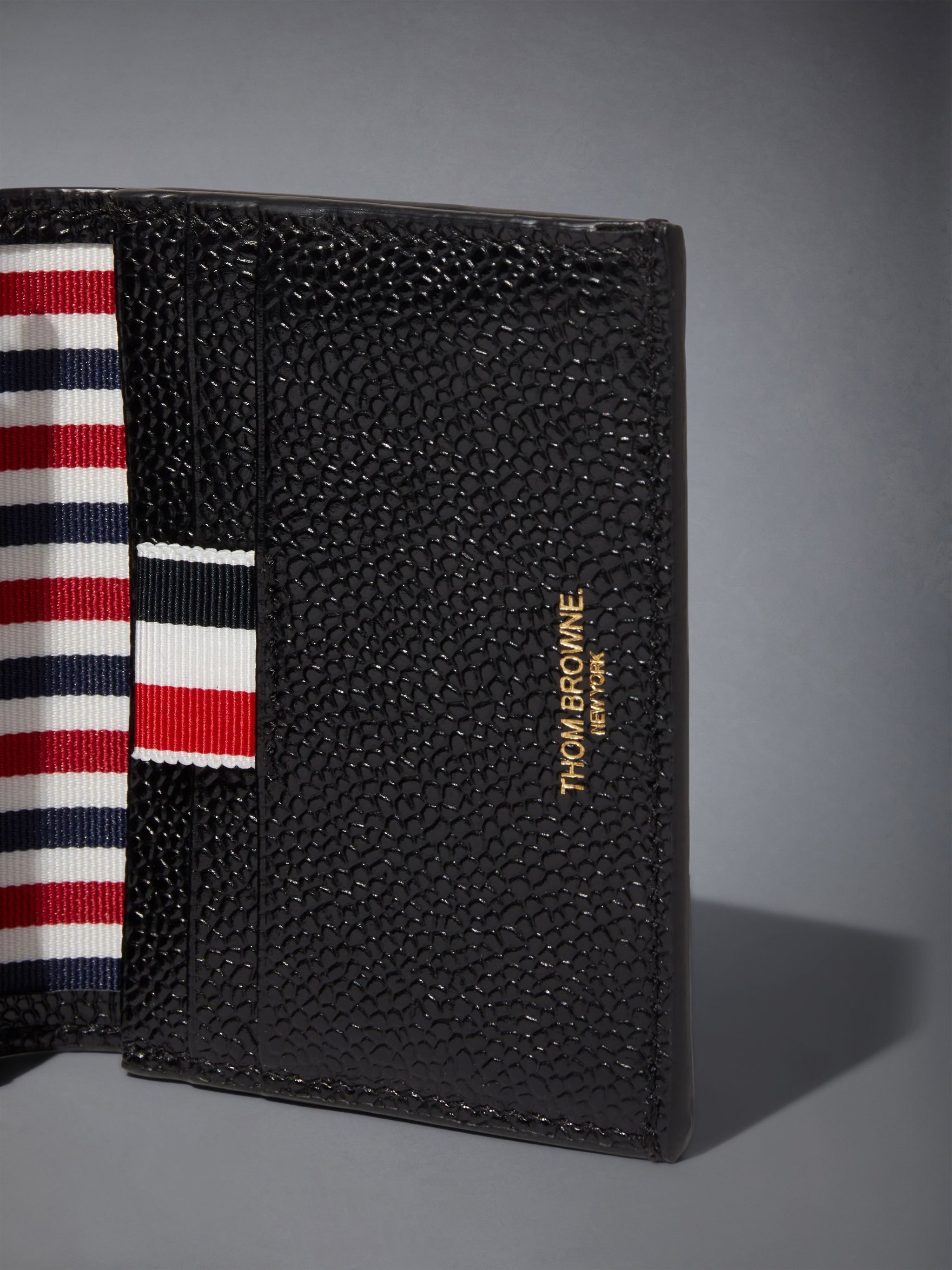 Pebble Grain Double Card Holder | Thom Browne
