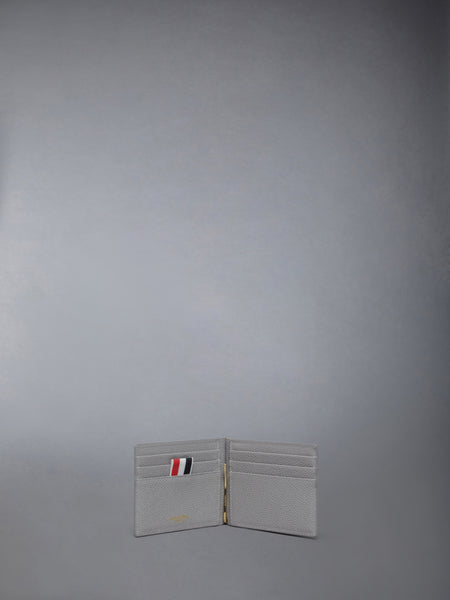 ペブルグレイン クリップ付き ウォレット ライト グレー