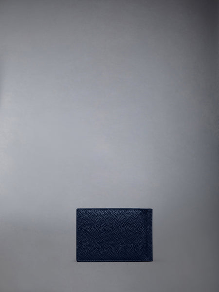 페블 그레인 머니 클립 지갑