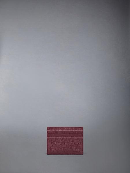 SOFT PEBBLE GRAIN NOTE COMPARTMENT CARD HOLDER DK BURGUNDY