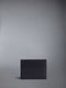 PEBBLE GRAIN NOTE COMPARTMENT CARD HOLDER - BLACK