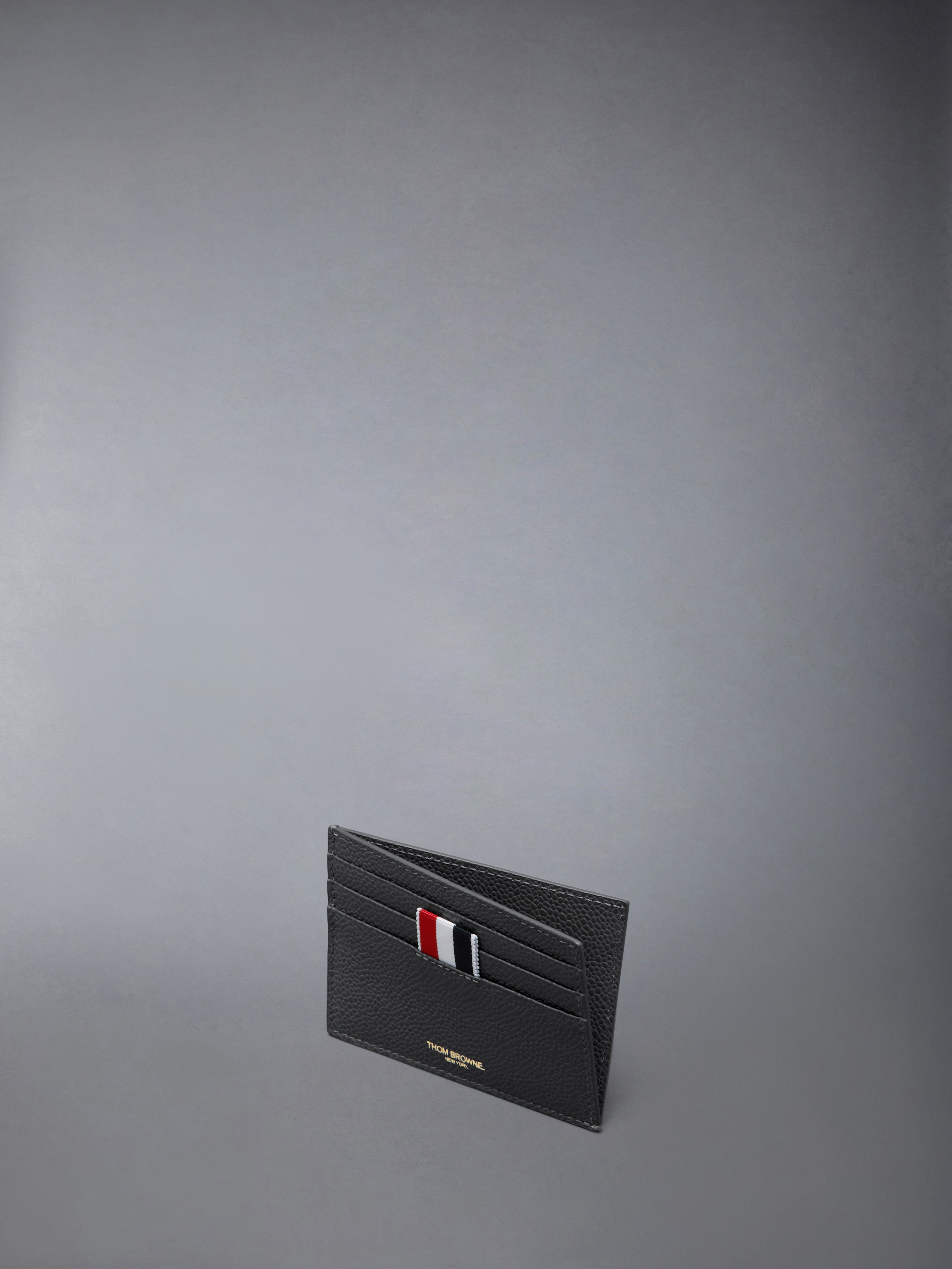 Pebble Grain Note Compartment Card Holder | Thom Browne