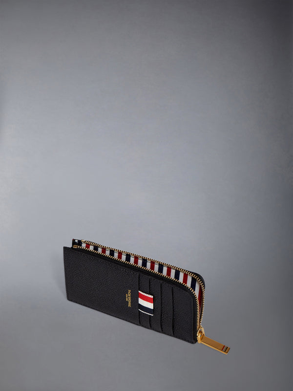 PEBBLE GRAIN HALF ZIP AROUND WALLET - image 2