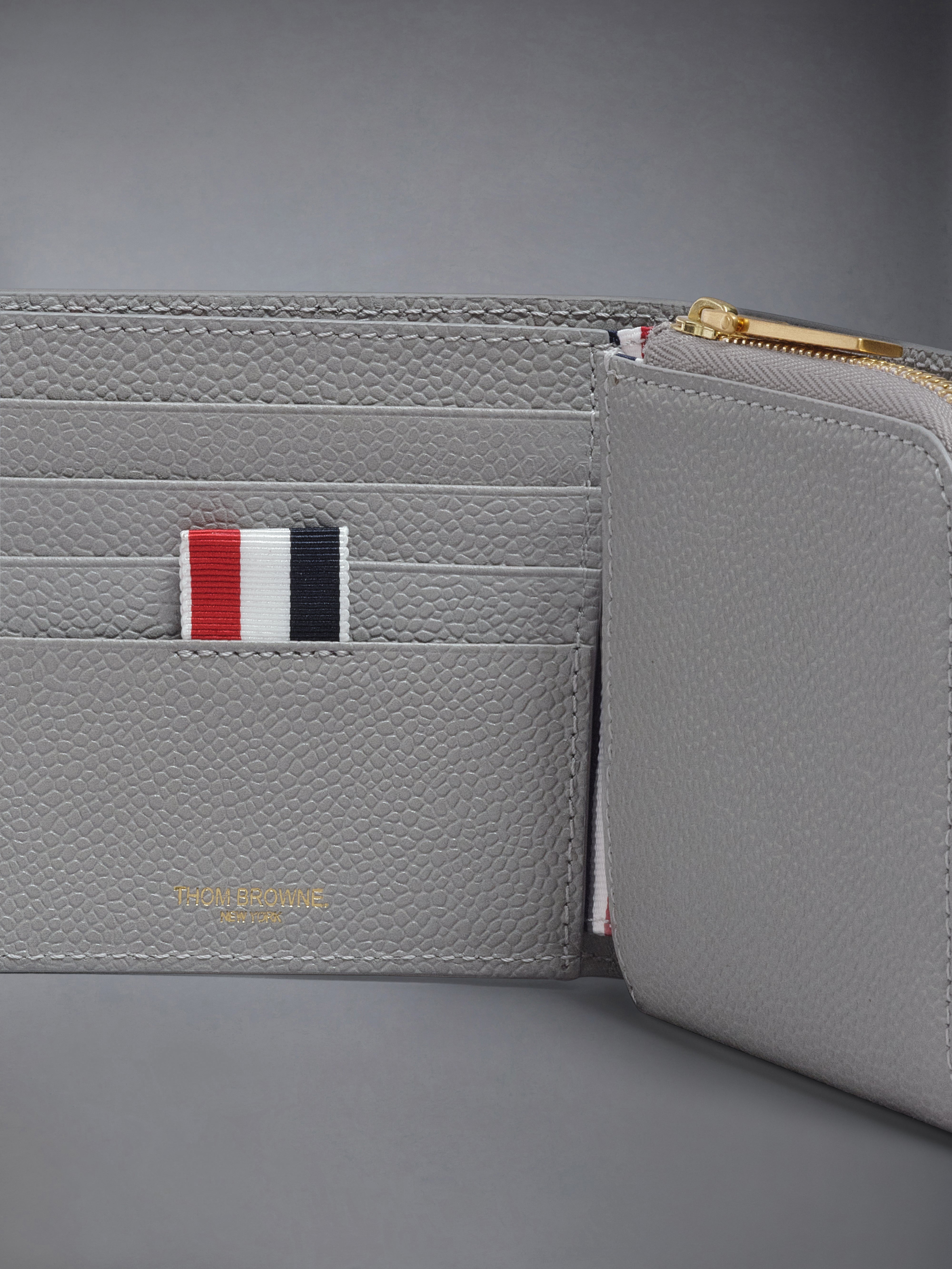 Pebble Grain Bifold Coin Purse | Thom Browne