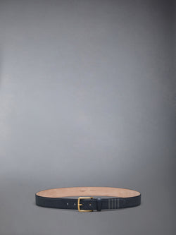 PEBBLE GRAIN LEATHER 4-BAR CLASSIC BELT