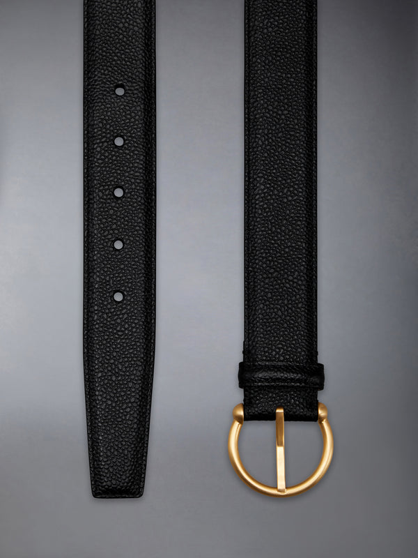 PEBBLE GRAIN ROUND BUCKLE BELT - image 3