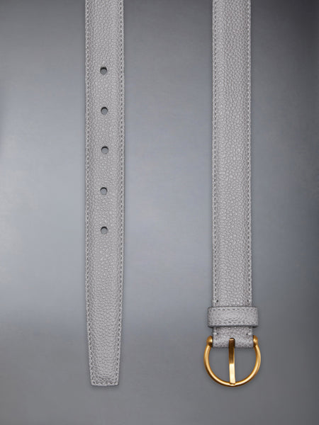 PEBBLE GRAIN ROUND BUCKLE BELT